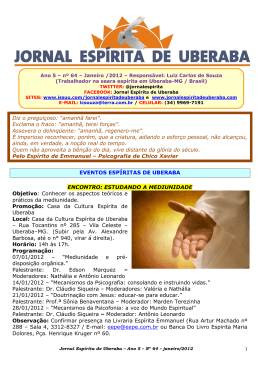 Janeiro de 2012 - Jornal Esp&iacute;rita de Uberaba