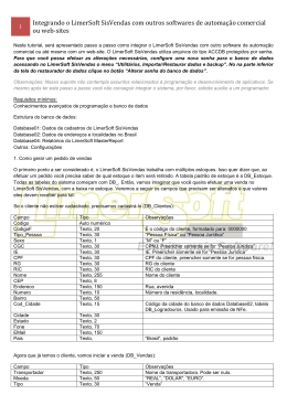 Integrando o LimerSoft SisVendas com outros softwares de