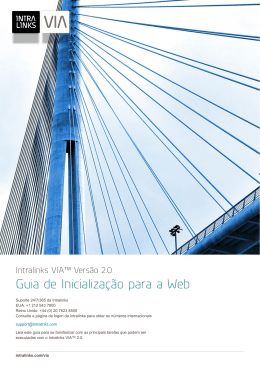 Guia de Inicializa&ccedil;&atilde;o para a Web