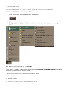 1.1 - Abrindo um novo desenho no AutoCAD R14