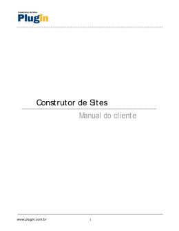 Sobre o Construtor de Sites.