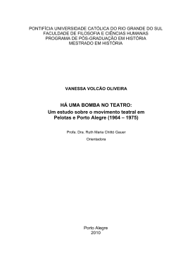 H&Aacute; UMA BOMBA NO TEATRO: Um estudo sobre o