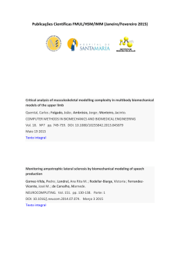 Publicações Científicas FMUL/HSM/IMM - 2015