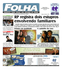 Edi&ccedil;&atilde;o: 1606 De - Folha Ribeir&atilde;o Pires