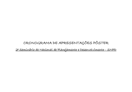 Apresenta&ccedil;&otilde;es Orais