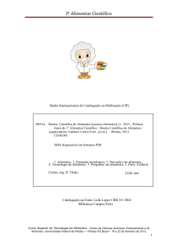 I&ordm; Alimentar Cient&iacute;fico