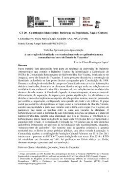 GT17: Quest&otilde;es &Eacute;tnicas e Raciais