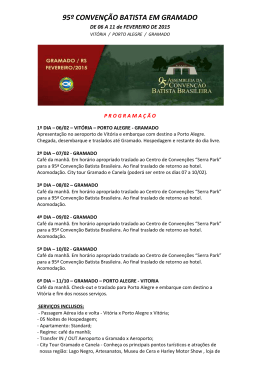 95&ordm; conven&ccedil;&atilde;o batista em gramado