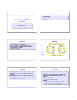 Divis&atilde;o e conquista
