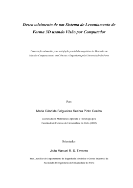 Desenvolvimento de um Sistema de Levantamento de Forma 3D