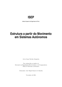 ISEP Estrutura a partir do Movimento em Sistemas Aut &acute;onomos