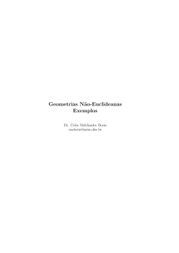 Geometrias N&tilde;ao-Euclideanas Exemplos