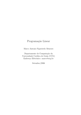 Programa&ccedil;&tilde;ao Linear