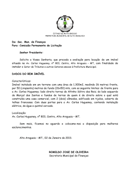 Sec. Mun. de Finan&ccedil;as Para: Comiss&atilde;o Permanente de Licita&ccedil;&atilde;o