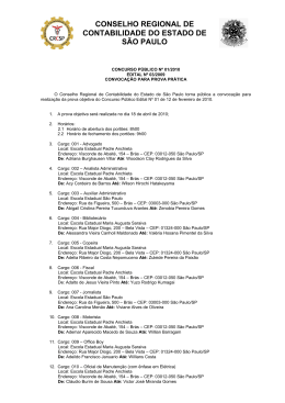 Edital N&ordm; 03/2010 - Convoca&ccedil;&atilde;o para Prova Objetiva