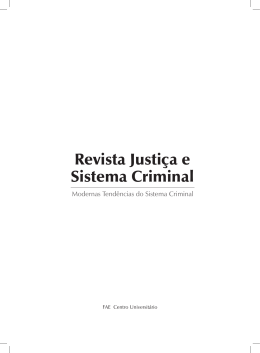 Revista Justi&ccedil;a e Sistema Criminal