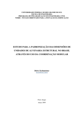 d&oacute;ris zechmeister estudo para a padroniza&ccedil;&atilde;o das dimens&otilde;es de