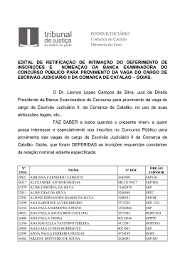 edital de retifica&ccedil;&atilde;o de intima&ccedil;&atilde;o do deferimento de inscri&ccedil;&otilde;es e