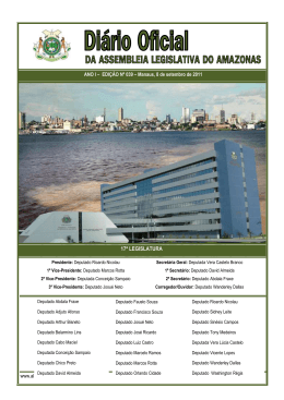 Edi&ccedil;&atilde;o 039 - Assembleia Legislativa do Estado do Amazonas &copy; 2015