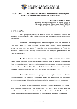 TEORIA GERAL DO PROCESSO - Academia Brasileira de Direito