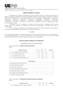 edital cccppd n&ordm; 12/2013 - Universidade Estadual de Ponta Grossa