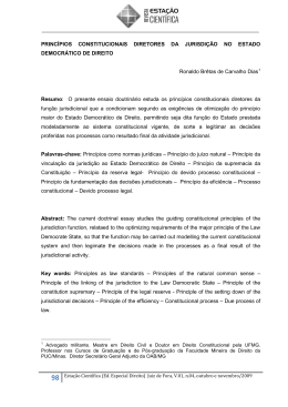 princ&iacute;pios constitucionais diretores da jurisdi&ccedil;&atilde;o no estado