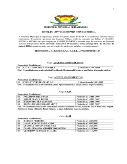 PREFEITURA MUNICIPAL DE ITAPEMIRIM EDITAL DE