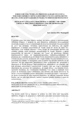 9438 esbo&ccedil;o de uma teoria da processualidade