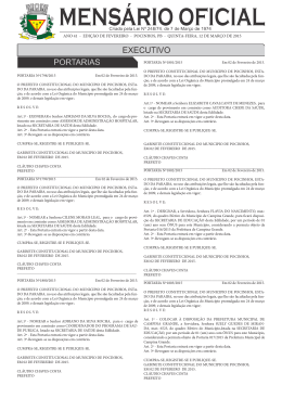 jornal oficial fevereiro 2015 - Prefeitura Municipal de Pocinhos