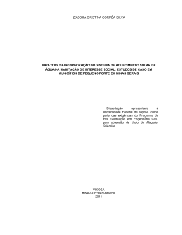 Impactos da incorpora&ccedil;&atilde;o do sistema de aquecimento - Locus