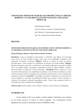 efeitos do treino de marcha eletromec&acirc;nico e &oacute;rtese rob&oacute;tica na