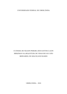 (re)leitura de vidas secas e s&atilde;o b - RI UFU