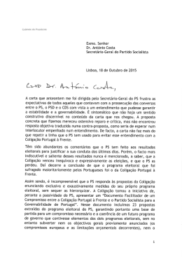Leia a carta na &iacute;ntegra