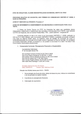 Acesse Aqui - Etec Ara&ccedil;atuba