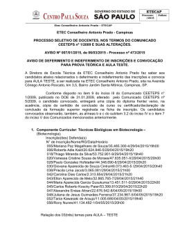 PROCESSO SELETIVO DE DOCENTES, NOS TERMOS