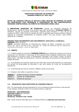 EDITAL DE PREG&Atilde;O (PRESENCIAL)