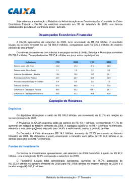 Relatório da Administração - 3º Trimestre 2009.pub