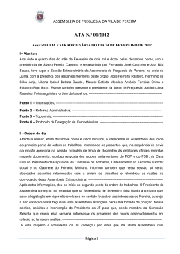 Consultar - Junta de Freguesia de Pereira