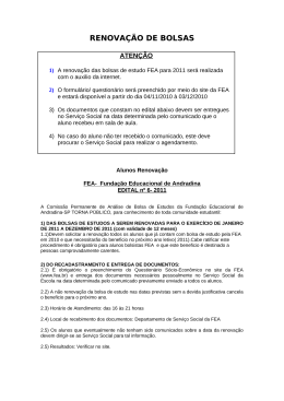 FEA- Funda&ccedil;&atilde;o Educacional de Andradina