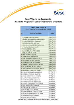 Sesc Vit&oacute;ria da Conquista
