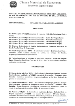 (Foto de p\341gina inteira) - C&acirc;mara Municipal de Ecoporanga