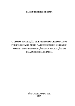 Eliseu Pereira de Lima - Instituto Mau&aacute; de Tecnologia