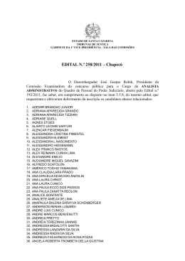 Edital 258/11 - Tribunal de Justiça de Santa Catarina