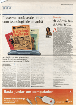 Preservar notícias de ontem com tecnologia de amanhã