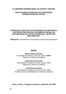 XI CONGRESO INTERNACIONAL DE COSTOS Y GESTION XXXII