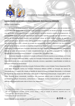 a manuten&ccedil;&atilde;o dos sistemas de armas complexos