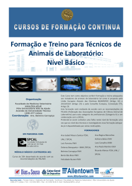 Formação e Treino para Técnicos de Animais de Laboratório: Nível