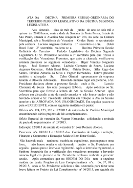 ata da décima primeira sessão ordinária 2015