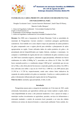 panorama agropluvial focado na cadeia produtiva - Ainfo