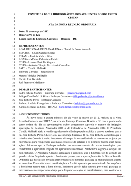 Ata da Nona Reuni&atilde;o Ordin&aacute;ria